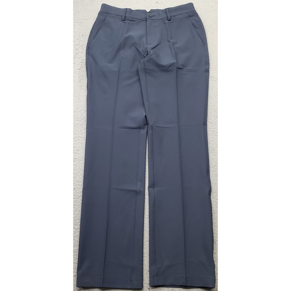Dunning Golf Chino Pants Men 30/32 Navy Performance Stretch Quick Dry Flat Front